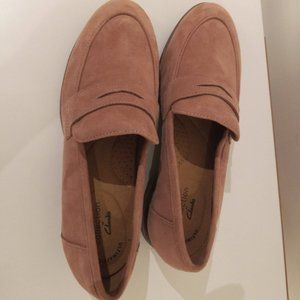 Clarks Trish rose Suede Daim rose